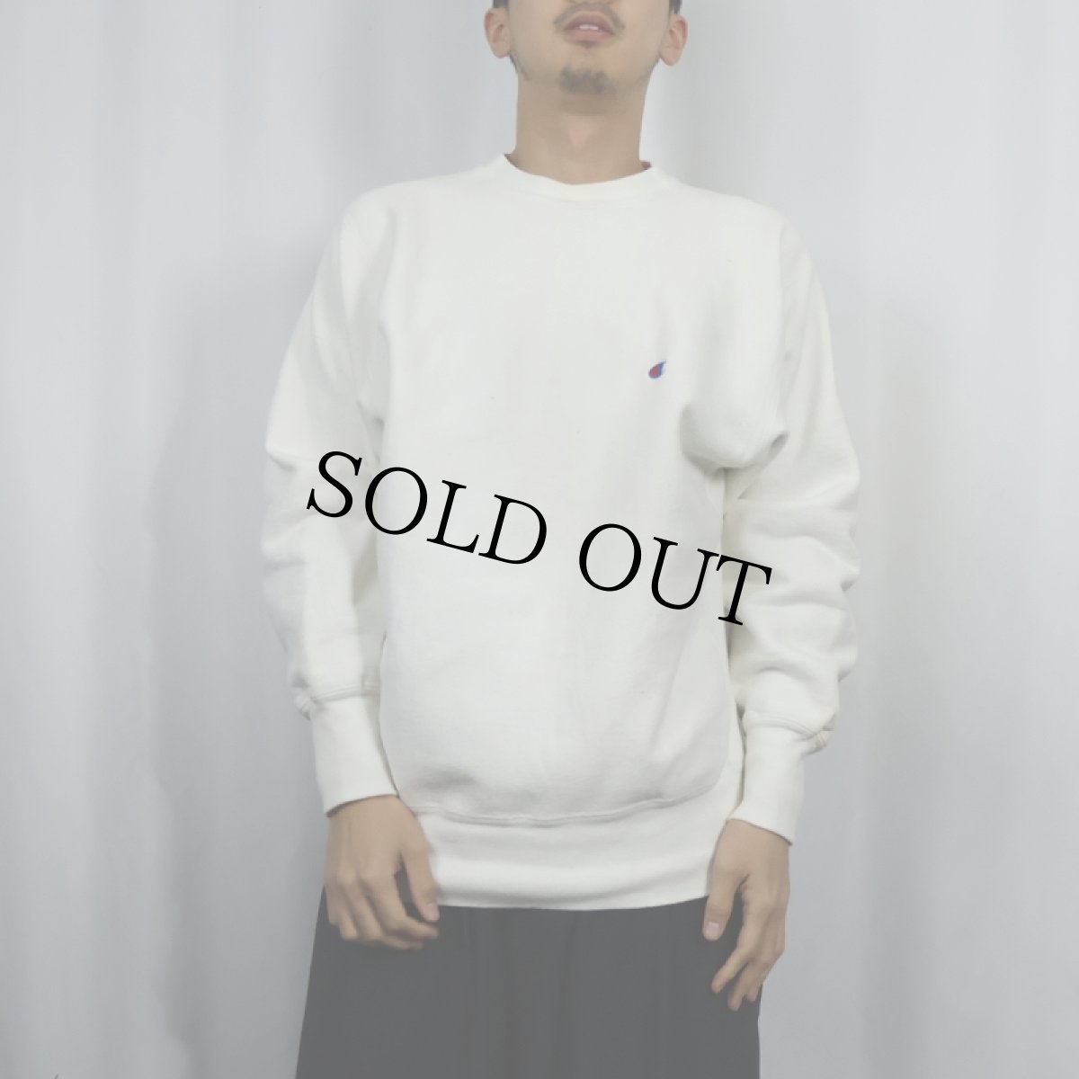 画像2: 90's Champion REVERSE WEAVE USA製 目付きスウェット L (2)