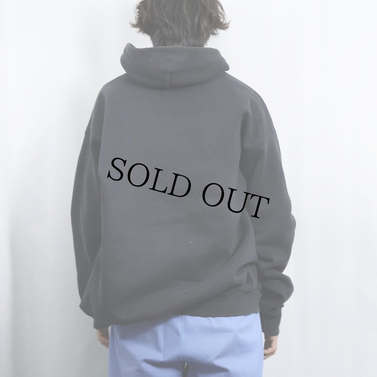 画像3: 90's PRO SPIRIT USA製 無地 スウェットジップパーカー BLACK 2XL (3)