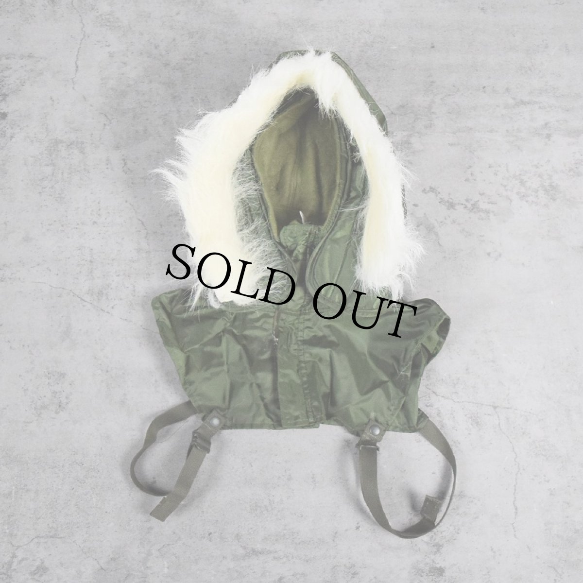画像1: 80's U.S.NAVY A-1 EXTREME COLD WEATHER HOOD SMALL (1)