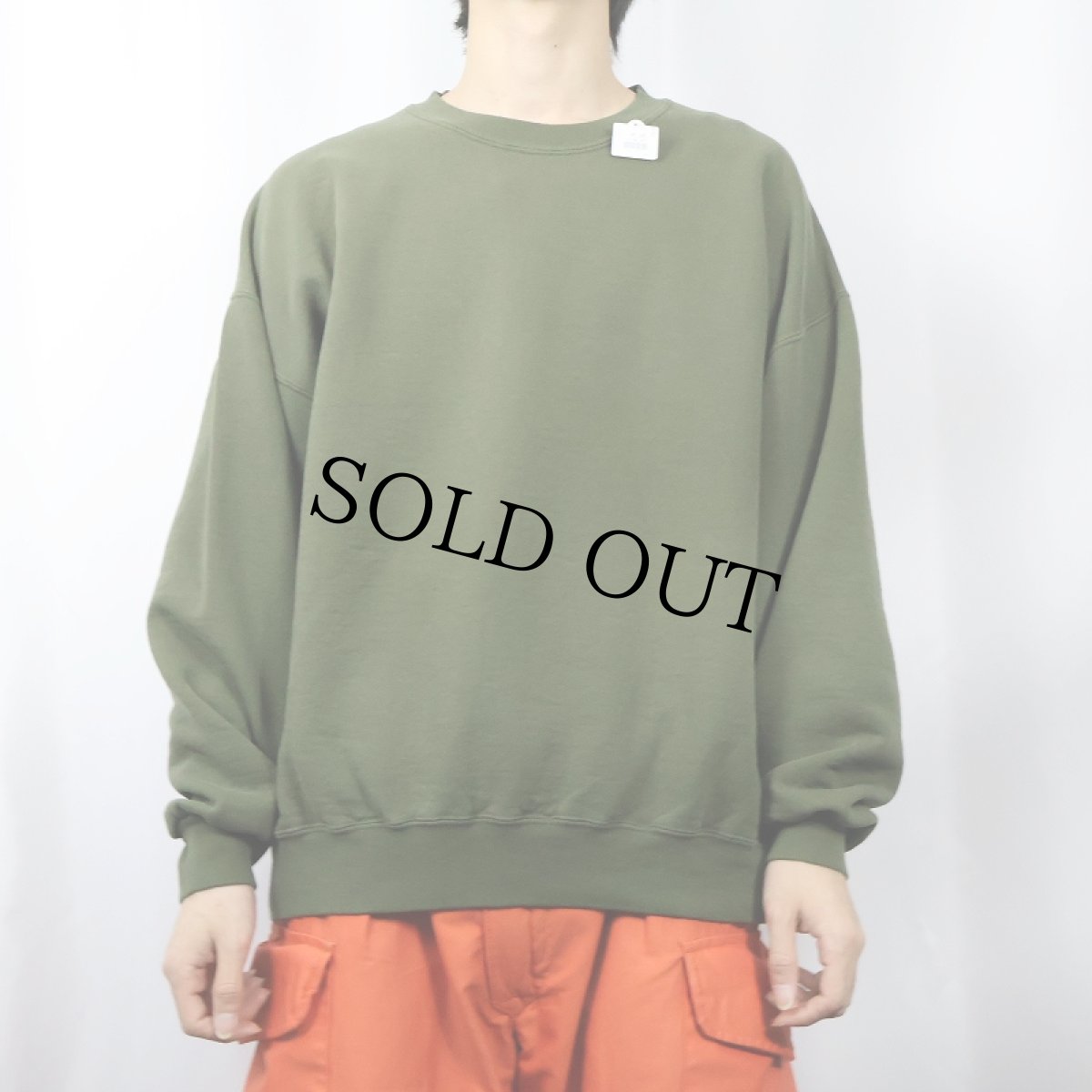 画像2: 90's JERZEES SPORT USA製 ロゴパッチ付き 無地スウェット XL (2)