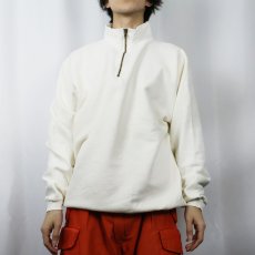 画像2: ONEITA Color Wear 無地 ハーフジップスウェット L (2)