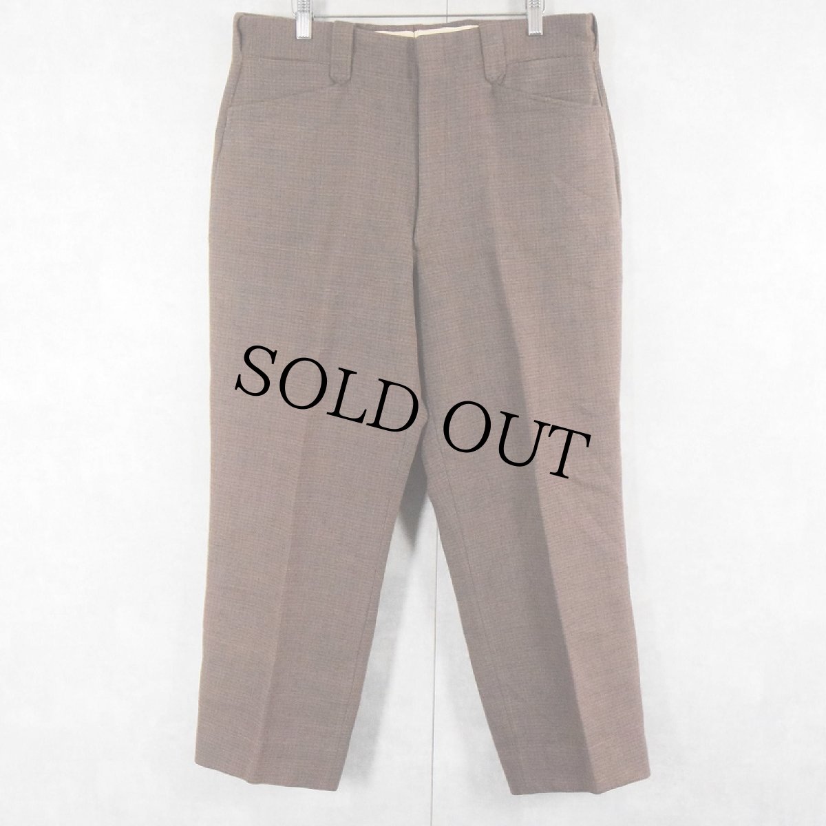 画像2: 40〜50's PENDLETON チェック柄 ウールスラックス W34 (2)