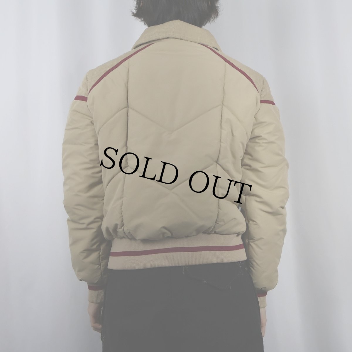 画像3: 70〜80's Levi's コーデュロイ切り替え 中綿入りジャケット M (3)