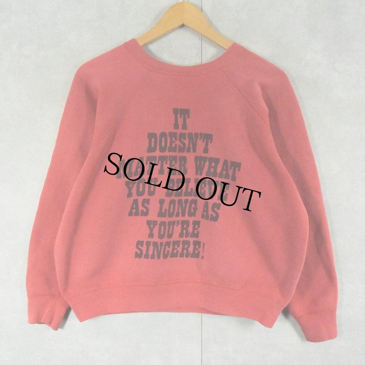 画像2: 60's SPRUCE SNOOPY USA製 "LINUS" 染み込みプリントスウェット LARGE (2)