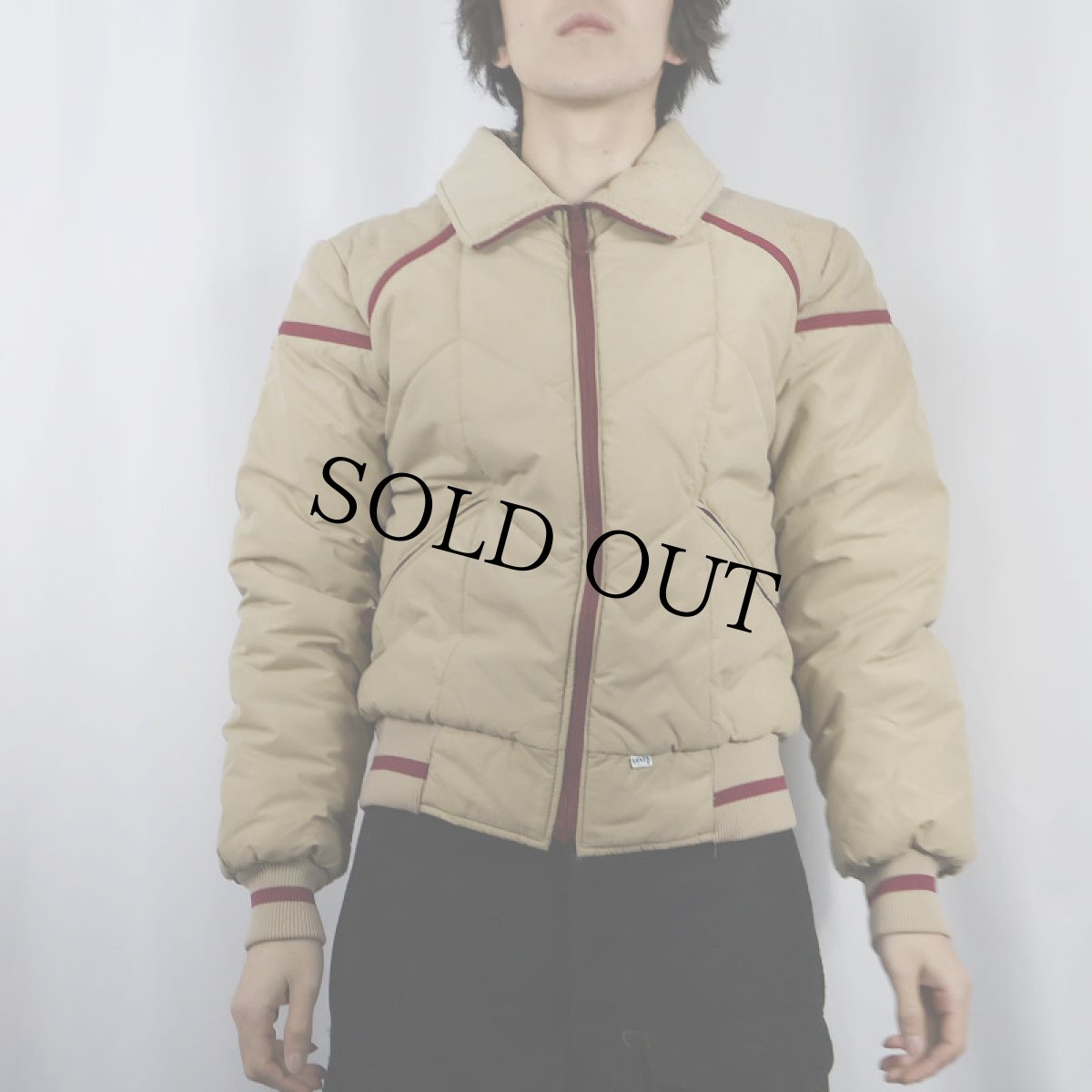 画像2: 70〜80's Levi's コーデュロイ切り替え 中綿入りジャケット M (2)