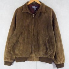 画像1: POLO Ralph Lauren スエードレザージャケット L (1)