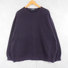 画像1: LANDS' END 無地スウェット NAVY XXL (1)