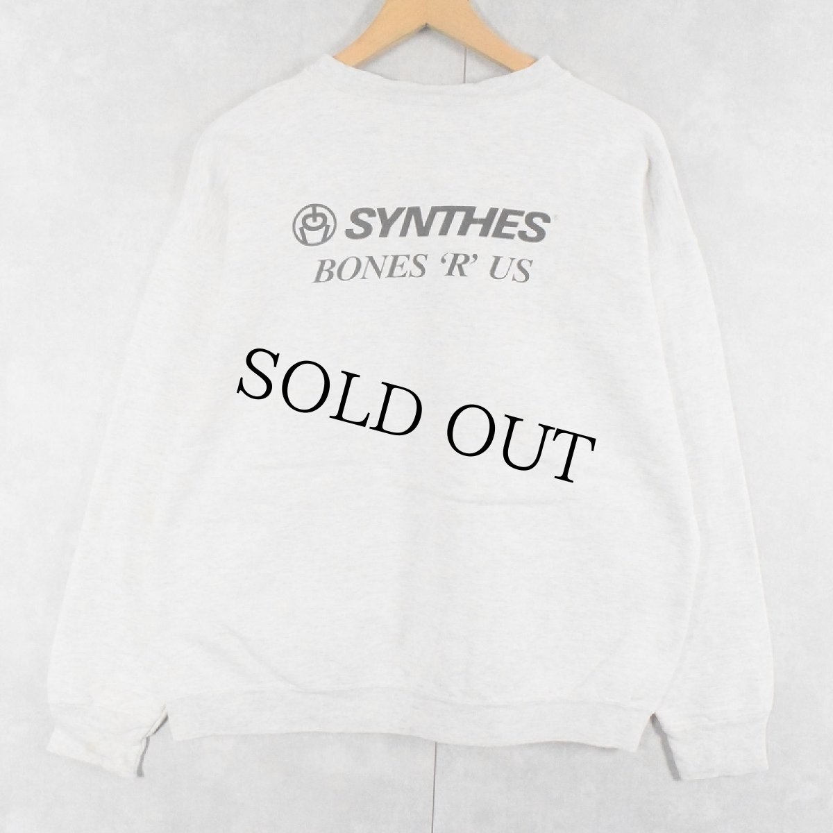 画像2: SYNTHES "BORN'R'US" スカルプリントスウェット M (2)