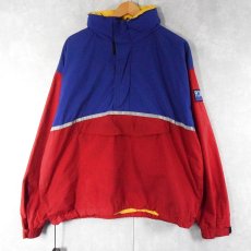 画像1: POLO Ralph Lauren "POLO HI TECH" 2トーン ナイロンアノラックパーカー M (1)