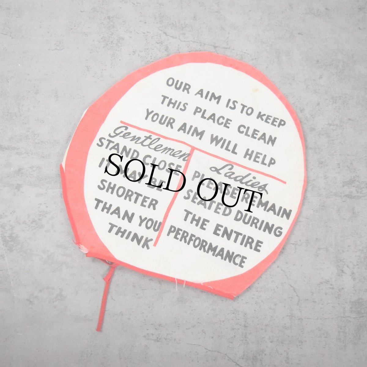 画像2: VINTAGE "GOOD-BYE CRUEL WORLD" トイレカバー (2)