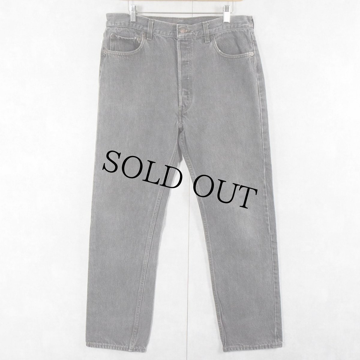 画像1: 90's Levi's 501 USA製 ブラックデニムパンツ W34 (1)