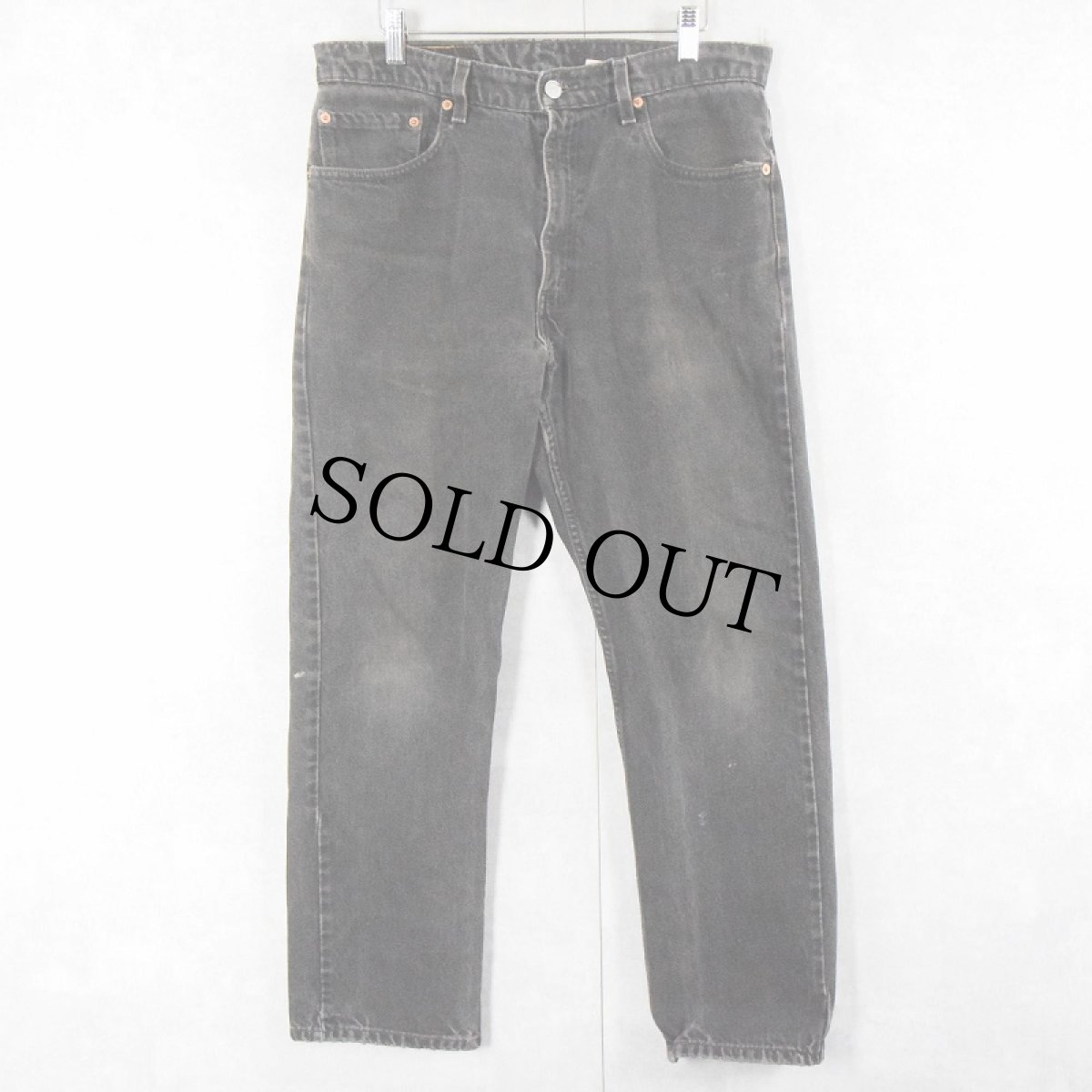 画像1: 90's Levi's 505 "サルファブラック" ブラックデニムパンツ W33 (1)