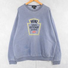 画像2: 90's NON-FICTION CANADA製 "HEINZ TOMATO KETCHUP" 刺繍入り フェードスウェット XL (2)