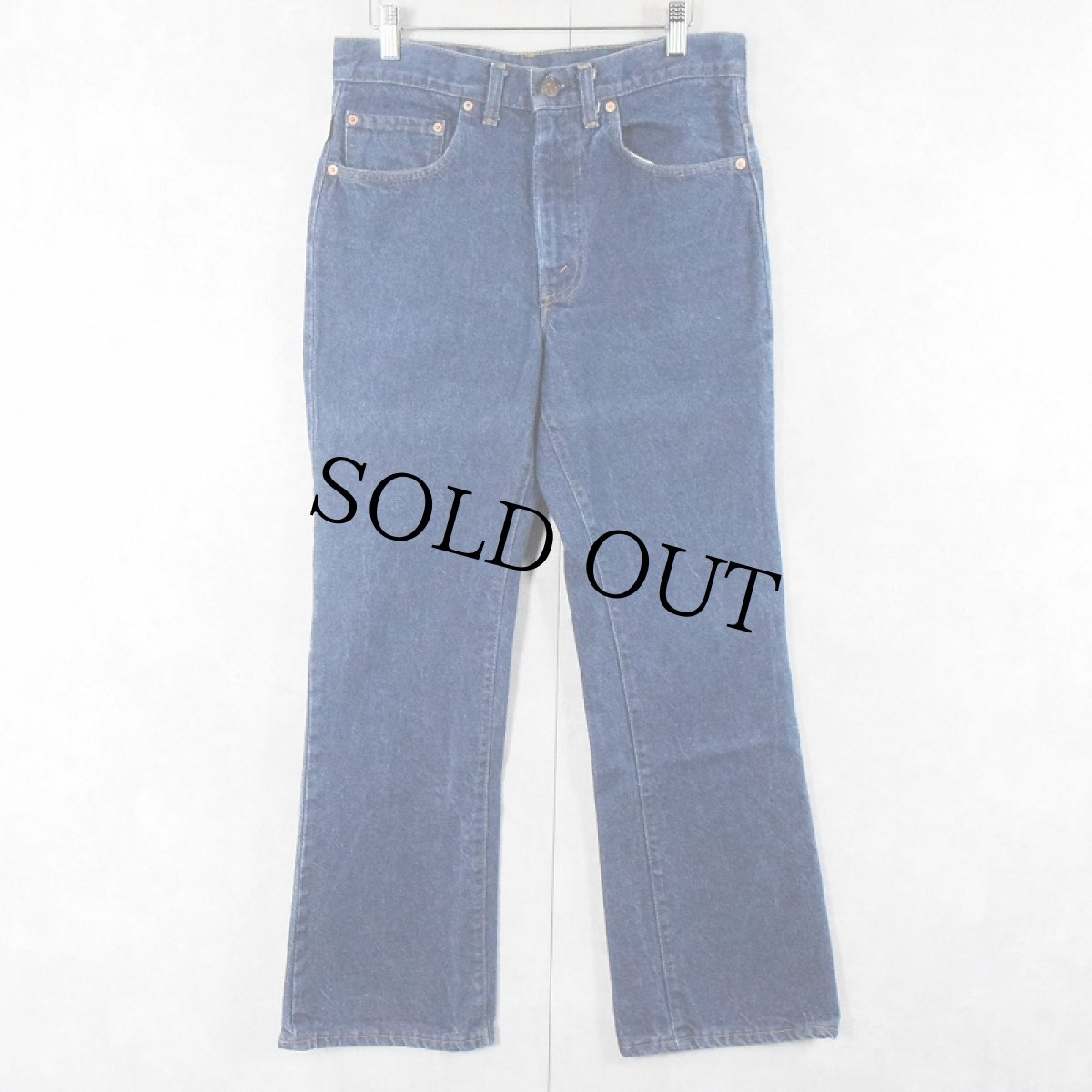 画像4: 80's Levi's 517 USA製 内股シングル ブーツカットデニムパンツ W31 (4)