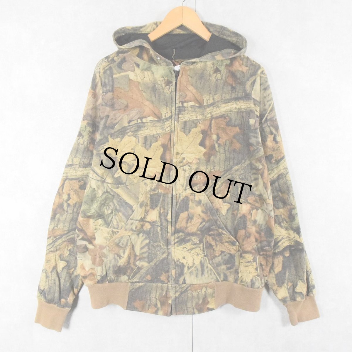 画像1: OUTDOOR OUTFITTER リアルツリーカモ柄 スウェットジップパーカー (1)