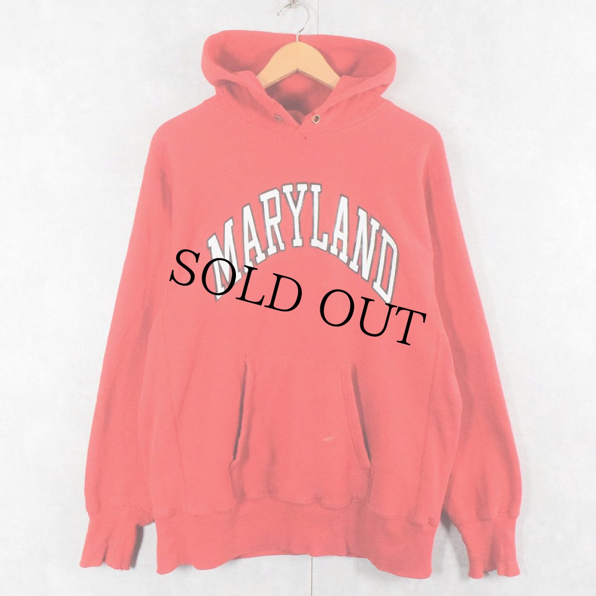 画像1: 90's Champion REVERSE WEAVE USA製 "MARYLAND" スウェットフーディー L (1)