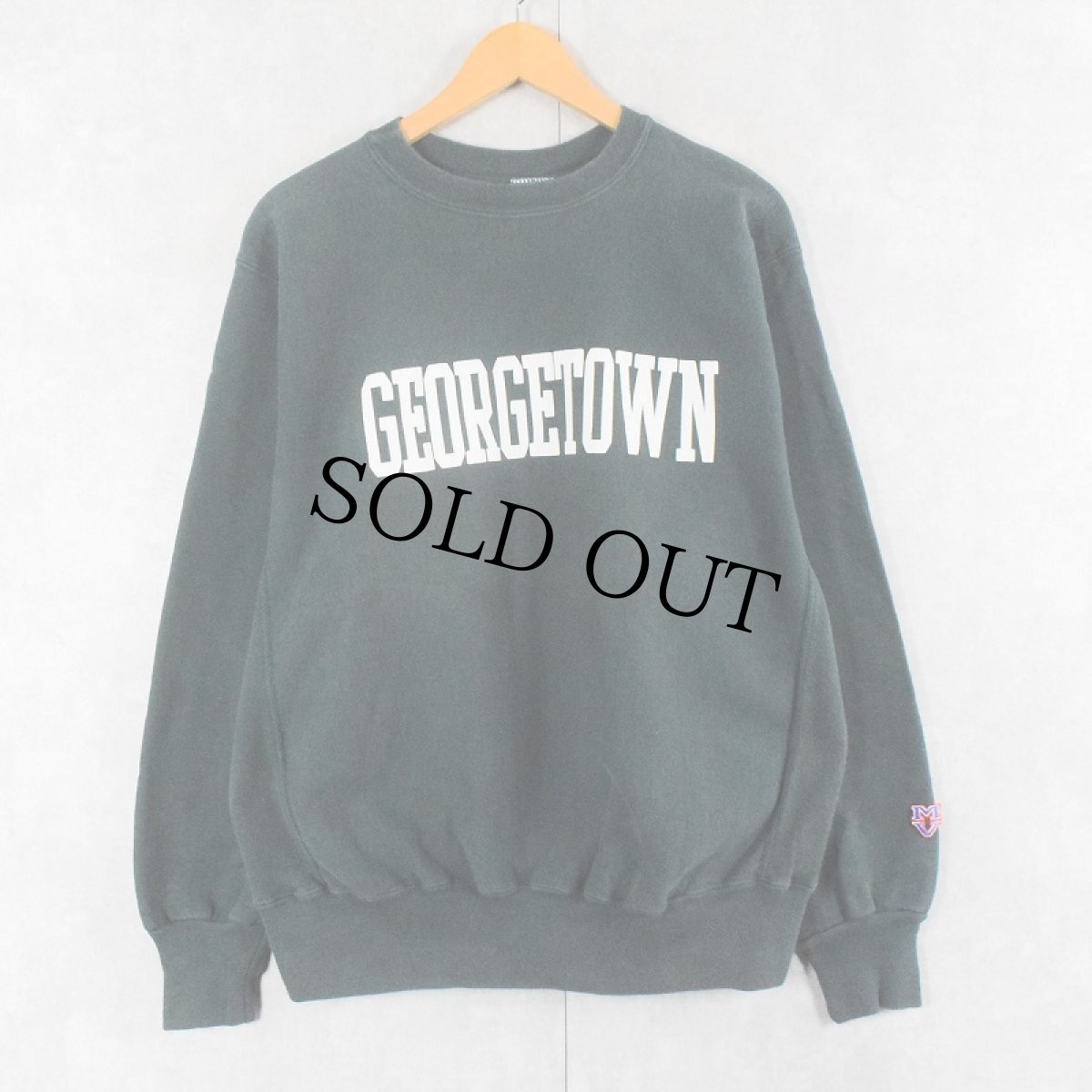 画像1: 90's MV SPORT USA製 REVERSE WEAVE TYPE "GEORGETOWN" プリントスウェット XL (1)