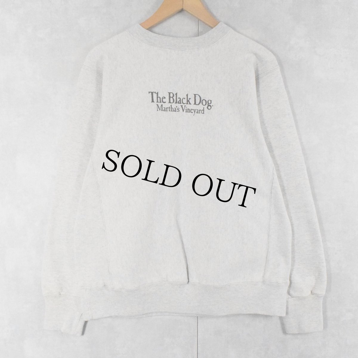 画像2: 90's The Black Dog USA製 犬プリントスウェット L (2)