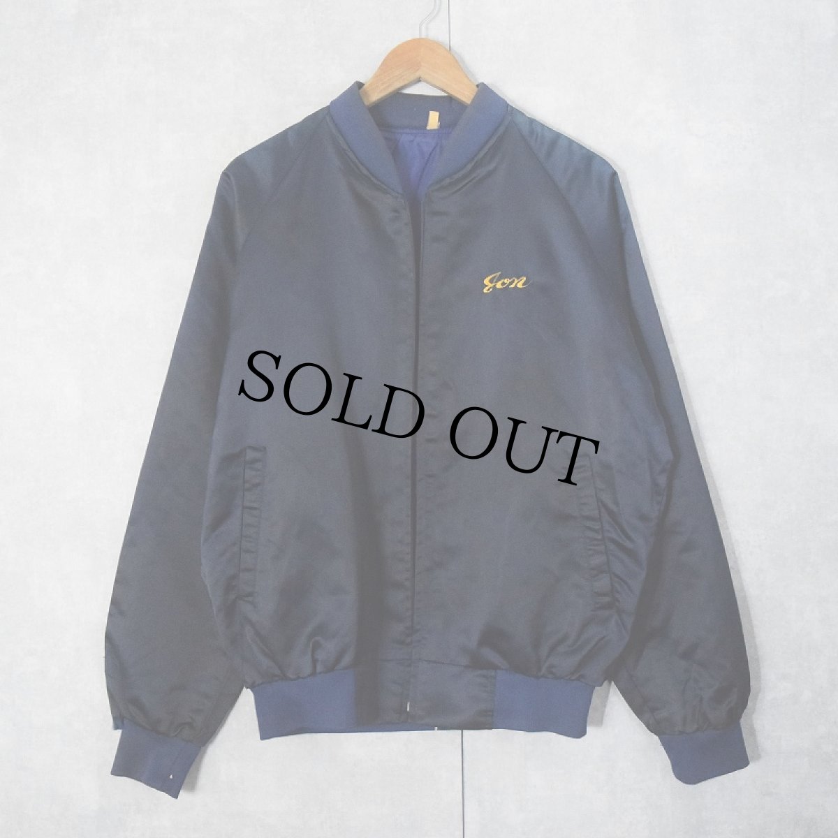 画像2: 80's "KOREA" 龍刺繍 スーベニアジャケット NAVY (2)