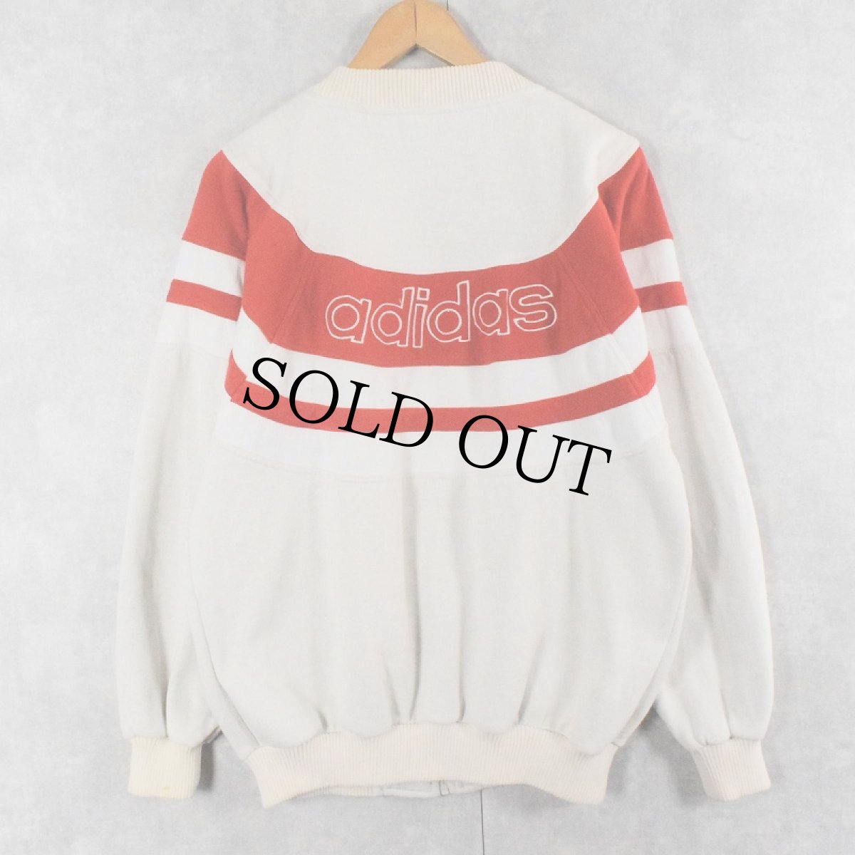 画像2: 80's adidas 切り替えデザイン スウェットジップジャケット (2)