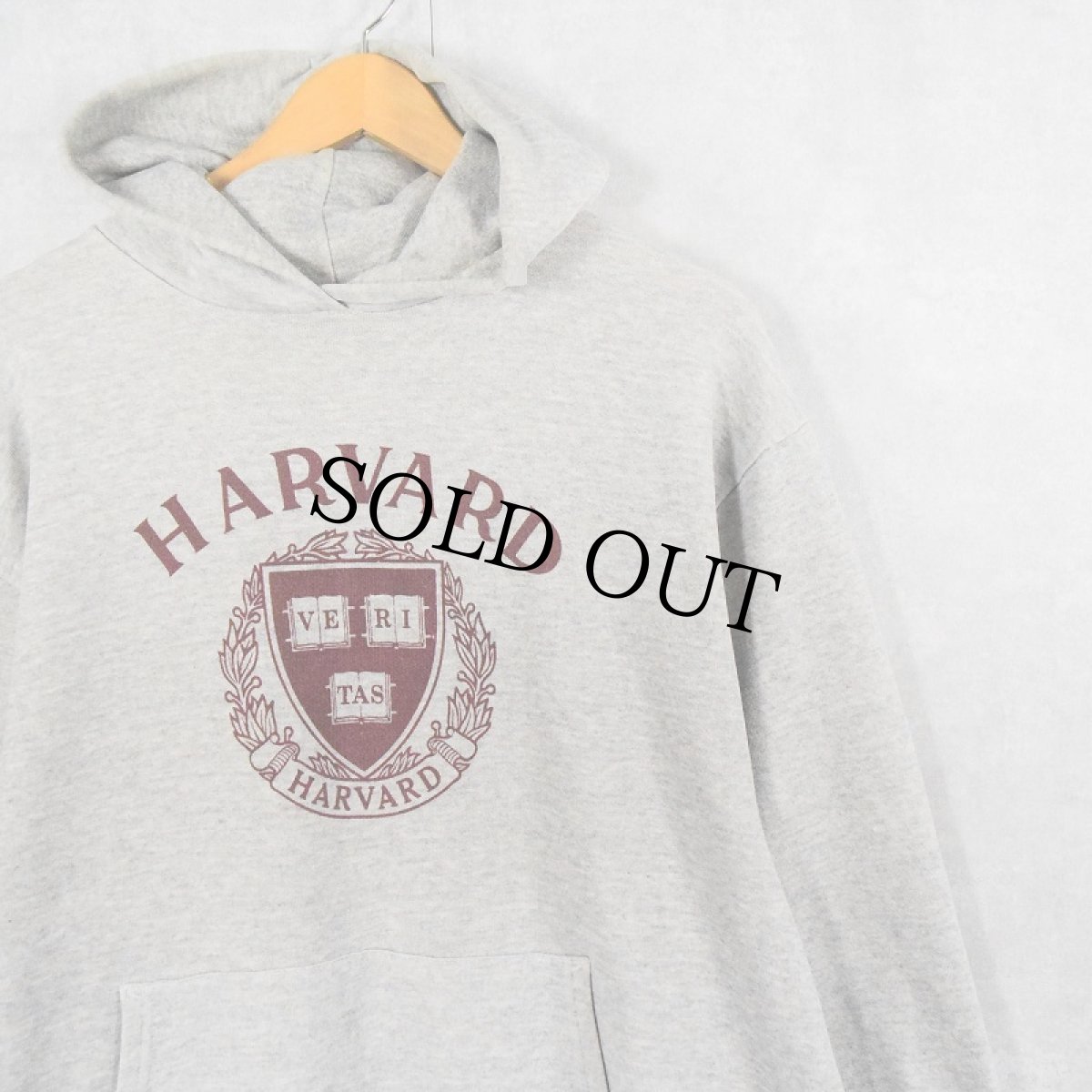 画像1: "HARVERD" カレッジプリント スウェットフーディー (1)