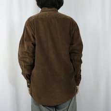 画像3: 80〜90's Eddie Bauer USA製 コーデュロイボタンダウンシャツ L (3)