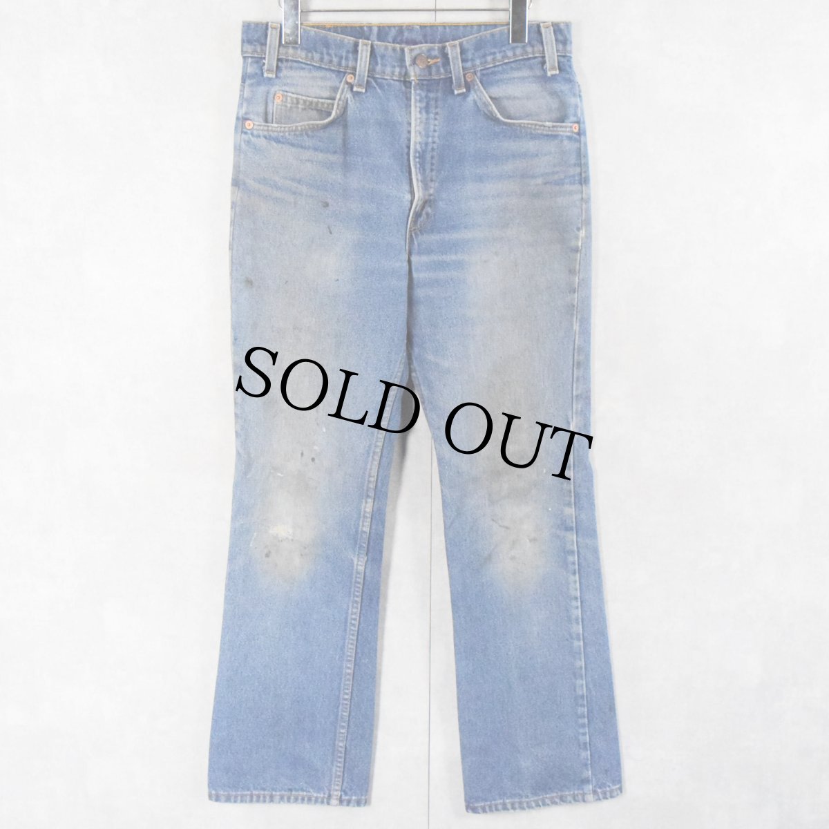 画像1: 90's Levi's 517 USA製 オレンジタブ ブーツカットデニムパンツ W32 (1)