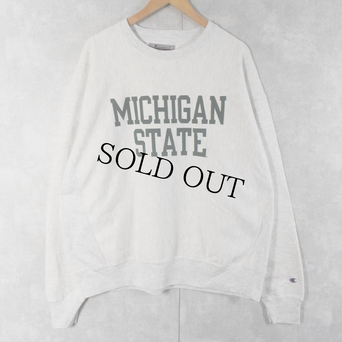 画像1: 2000's Champion REVERSE WEAVE "MICHIGAN STATE" プリントスウェット (1)