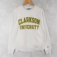 画像1: 2000's Champion REVERSE WEAVE "CLARKSON UNIVERSITY" プリントスウェット S (1)