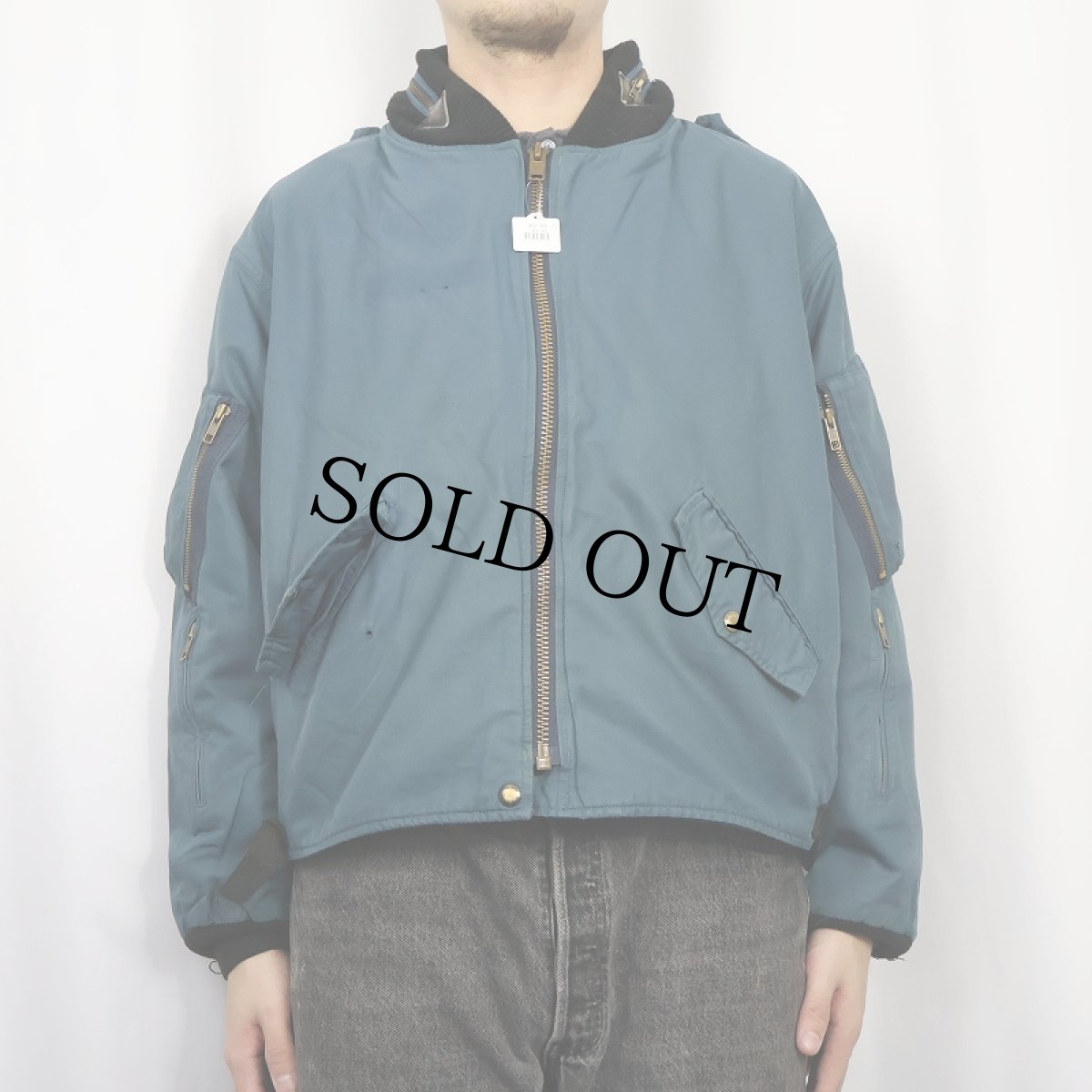 画像2: 90's ROYAL CANADIAN AIR FORCE フライトジャケット (2)