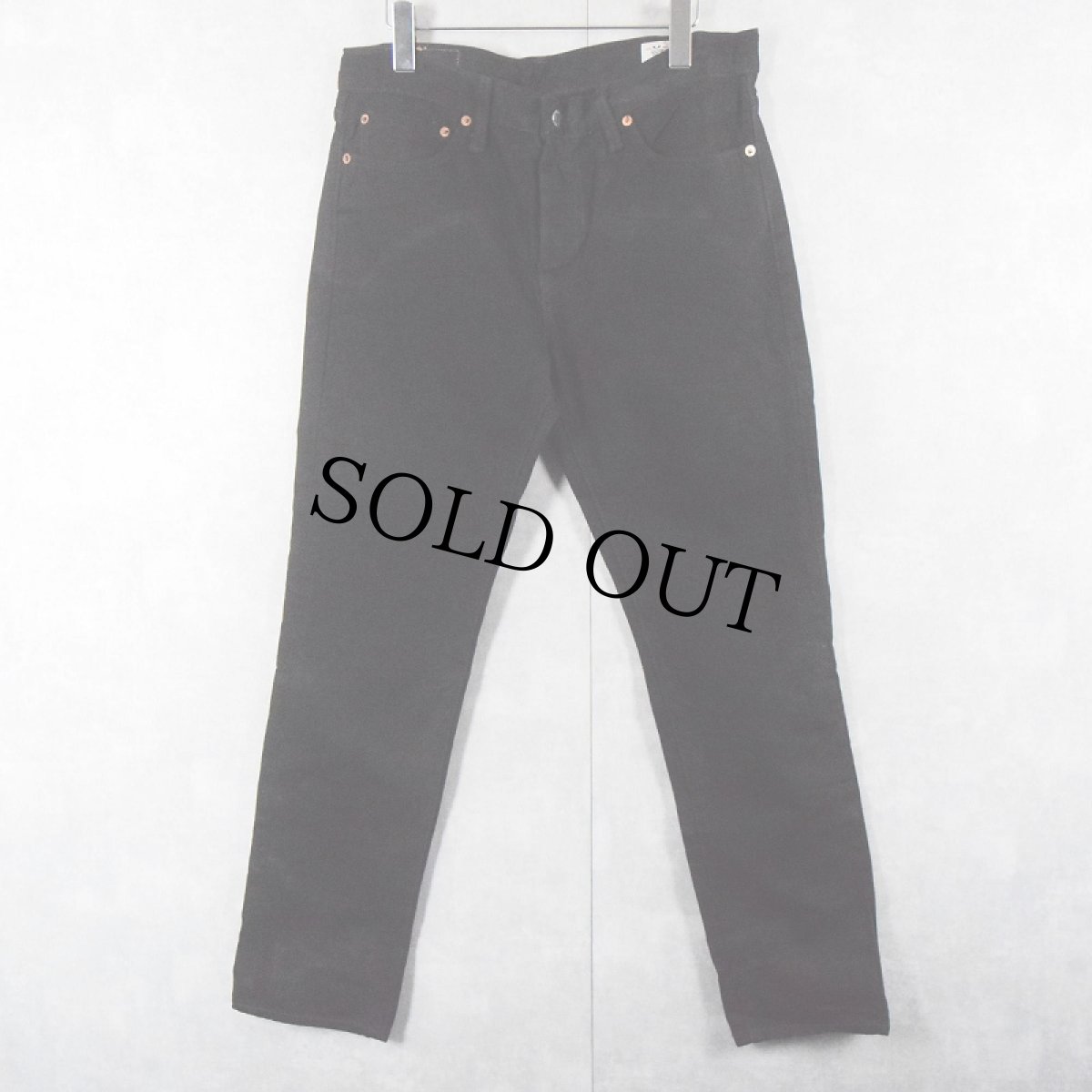 画像1: Levi's 511 USA製 "For over 140 years" スリムテーパード ストレッチブラックデニムパンツ W34 (1)