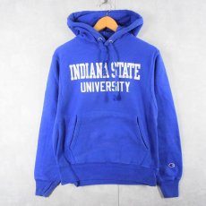 画像1: Champion REVERSE WEAVE "INDIANA STATE UNIVERSITY" プリントスウェット フーディー S (1)