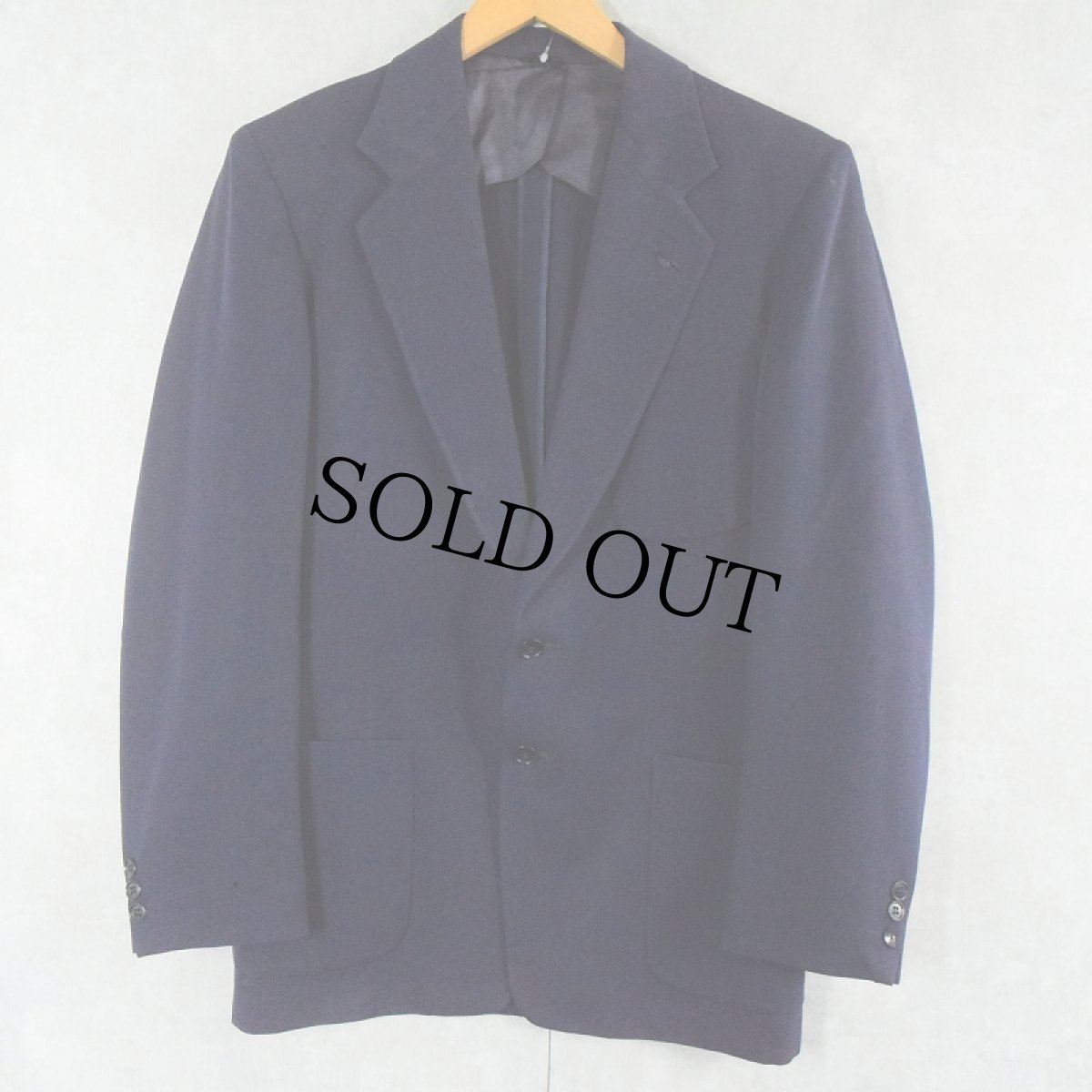 画像4: 60's ウールギャバジン テーラードジャケット / 2タックスラックス SETUP NAVY (4)