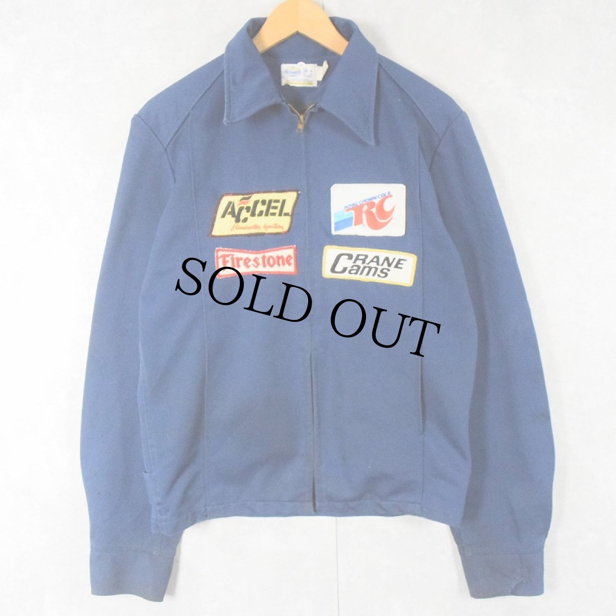 画像2: 70's RIVERSIDE USA製 ワッペン付き ワークジャケット NAVY SIZE38LONG (2)