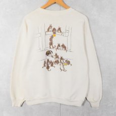 画像2: 90's ORVIS 猫プリントスウェット XL (2)