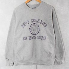 画像1: 90〜2000's MV SPORT REVERSE WEAVE TYPE "CITY COLLEGE OF NEW YORK" プリントスウェット M (1)