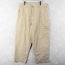 画像2: 90's Ralph Lauren POLO SPORTSMAN SPORTSMAN コットンピケ カーゴパンツ W39 (2)