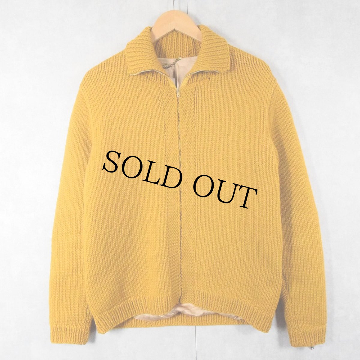 画像1: 50〜60's カウチンニットジャケット (1)