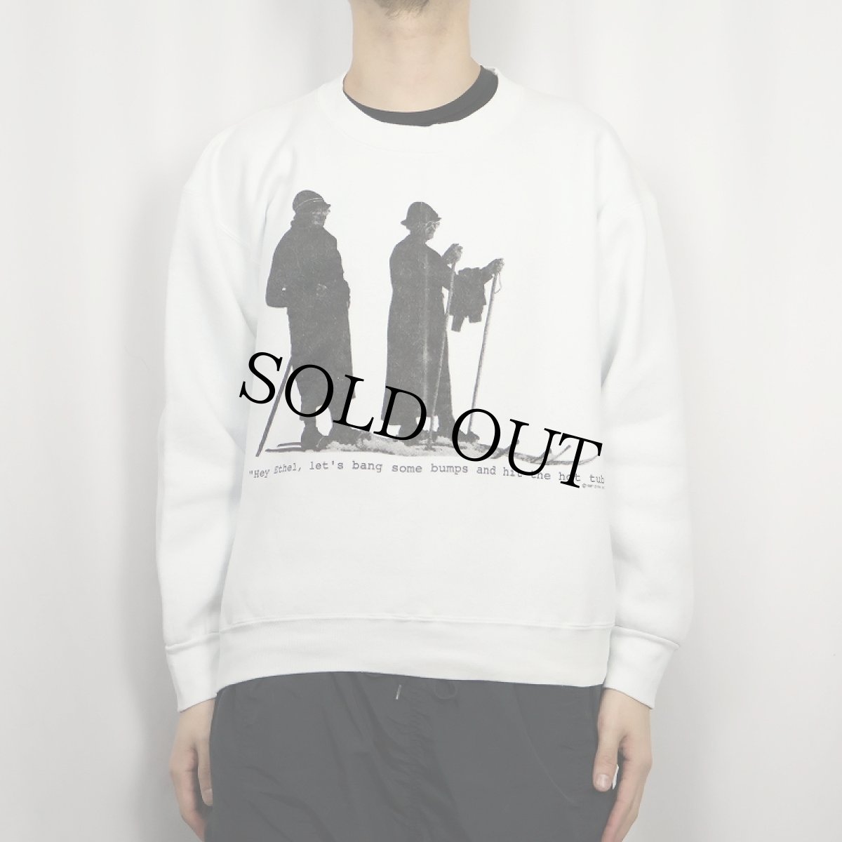 画像2: 80's CYRK USA製 "Hey Ethel, let's bang some bump..." プリントスウェット L (2)