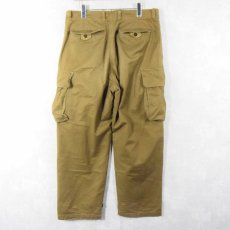 画像3: 60's FRENCH ARMY M-47後期 ヘリンボーンツイル カーゴパンツ W36 (3)