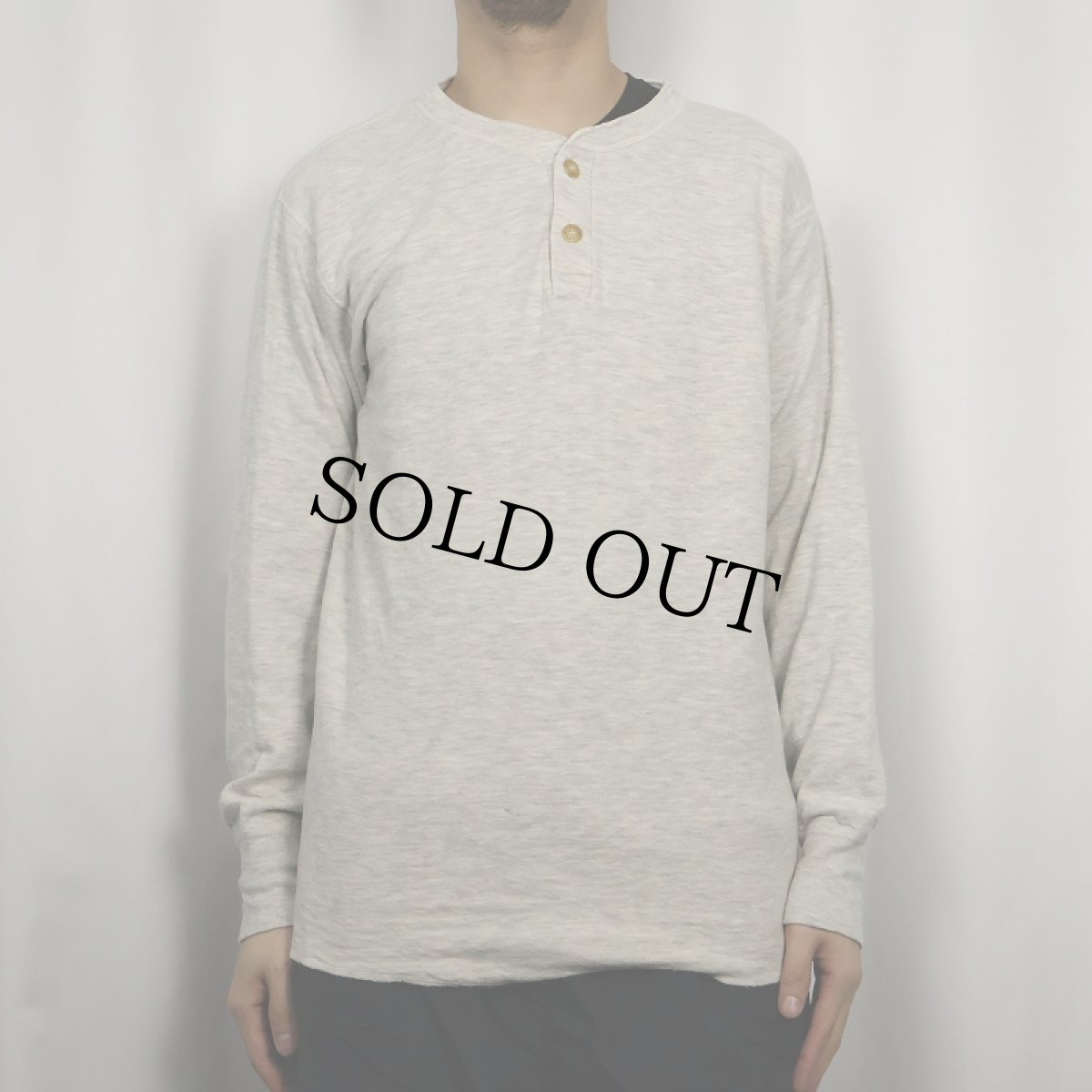 画像2: 90's duofold USA製 無地 2PLYカットソー L (2)