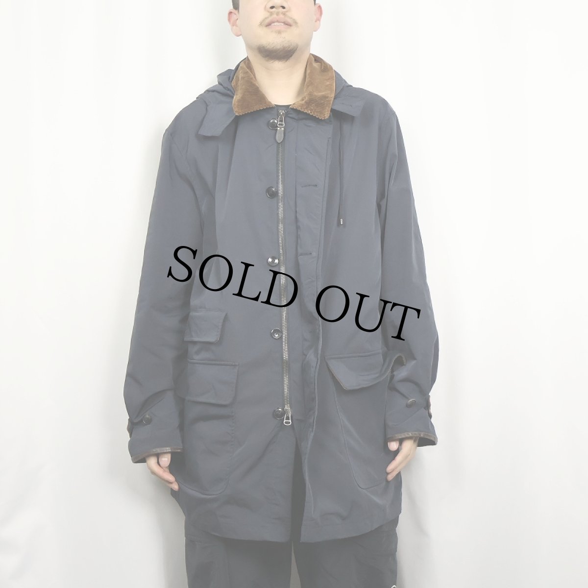 画像2: POLO Ralph Lauren フード付き ハンティングジャケット NAVY XL (2)