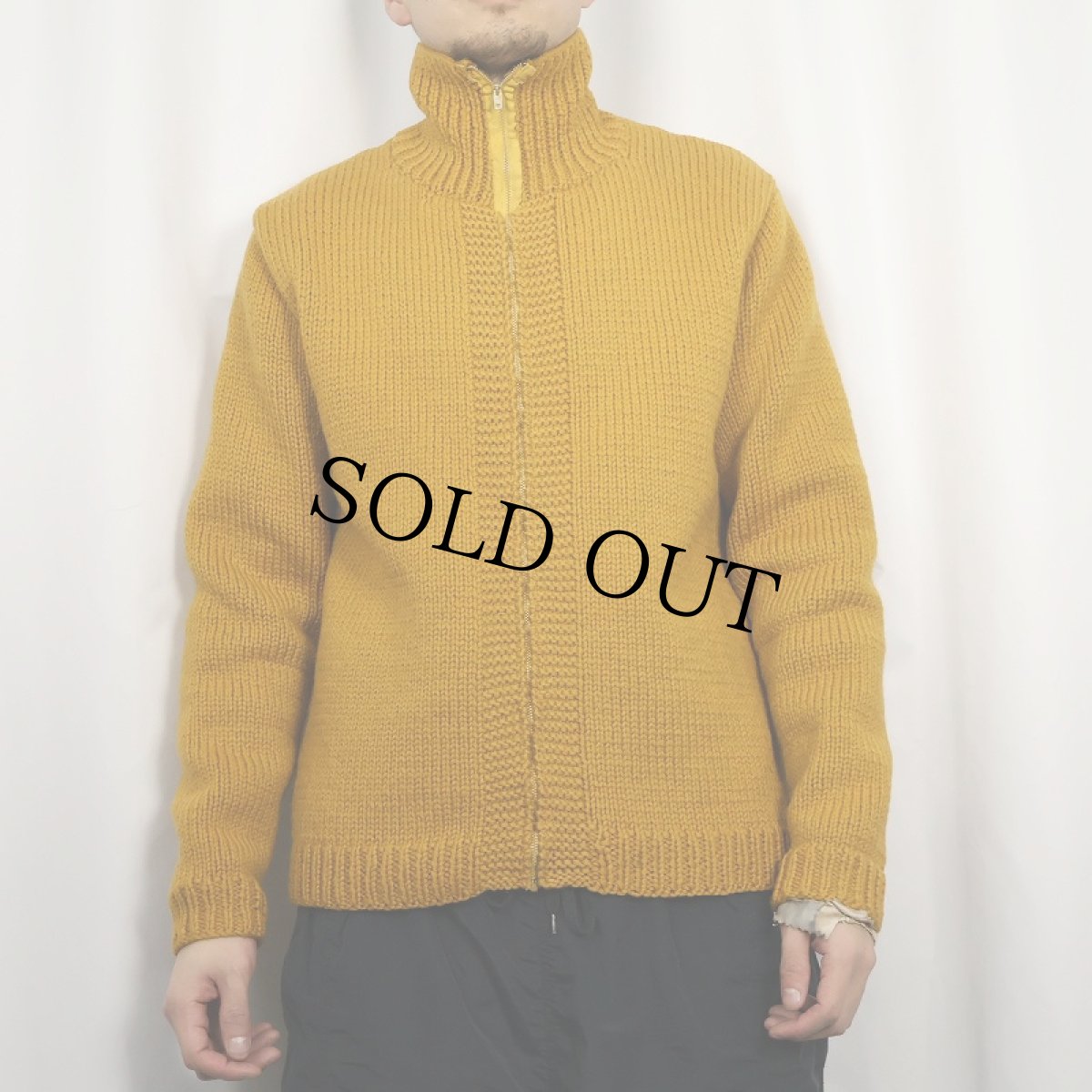 画像3: 50〜60's カウチンニットジャケット (3)