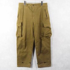 画像2: 60's FRENCH ARMY M-47後期 ヘリンボーンツイル カーゴパンツ W36 (2)