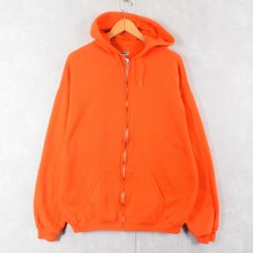 画像1: JERZEES 無地 スウェットジップパーカー XL (1)