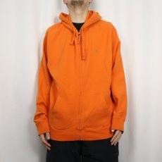 画像2: POLO Ralph Lauren ロゴ刺繍 スウェットジップパーカー XL (2)