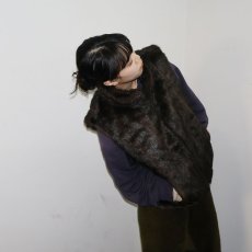 画像1: 【SALE】 Giacca リバーシブル フェイクファーベスト BROWN L (1)