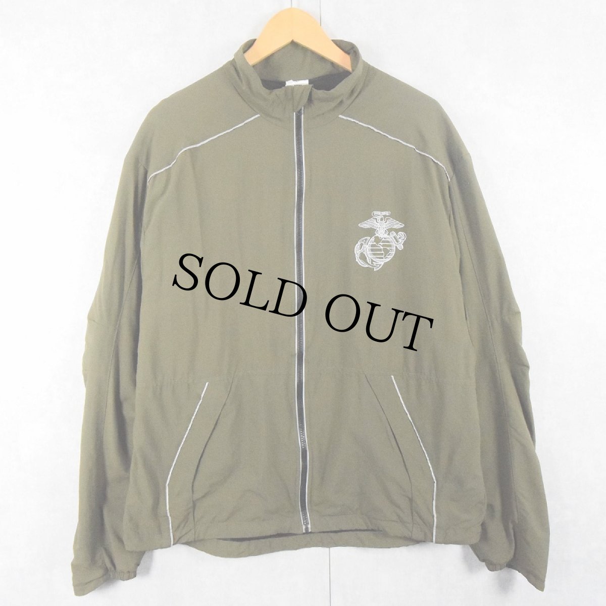 画像2: 2000's NEW BALANCE "USMC" USA製 ランニングジャケット LARGE REGULAR (2)