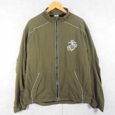 画像2: 2000's NEW BALANCE "USMC" USA製 ランニングジャケット LARGE REGULAR (2)