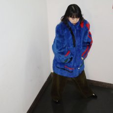 画像1: 【SALE】 クレイジーパターン ラビットファージャケット M (1)